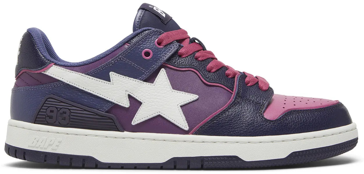 A Bathing Ape Bape SK8 Sta Purple White-Used