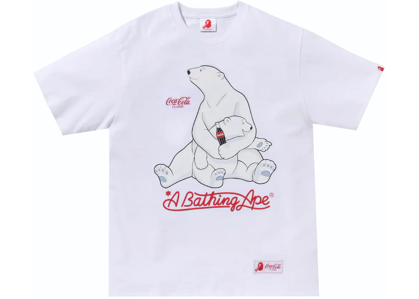 BAPE x Coca-Cola Polar Bear Tee White