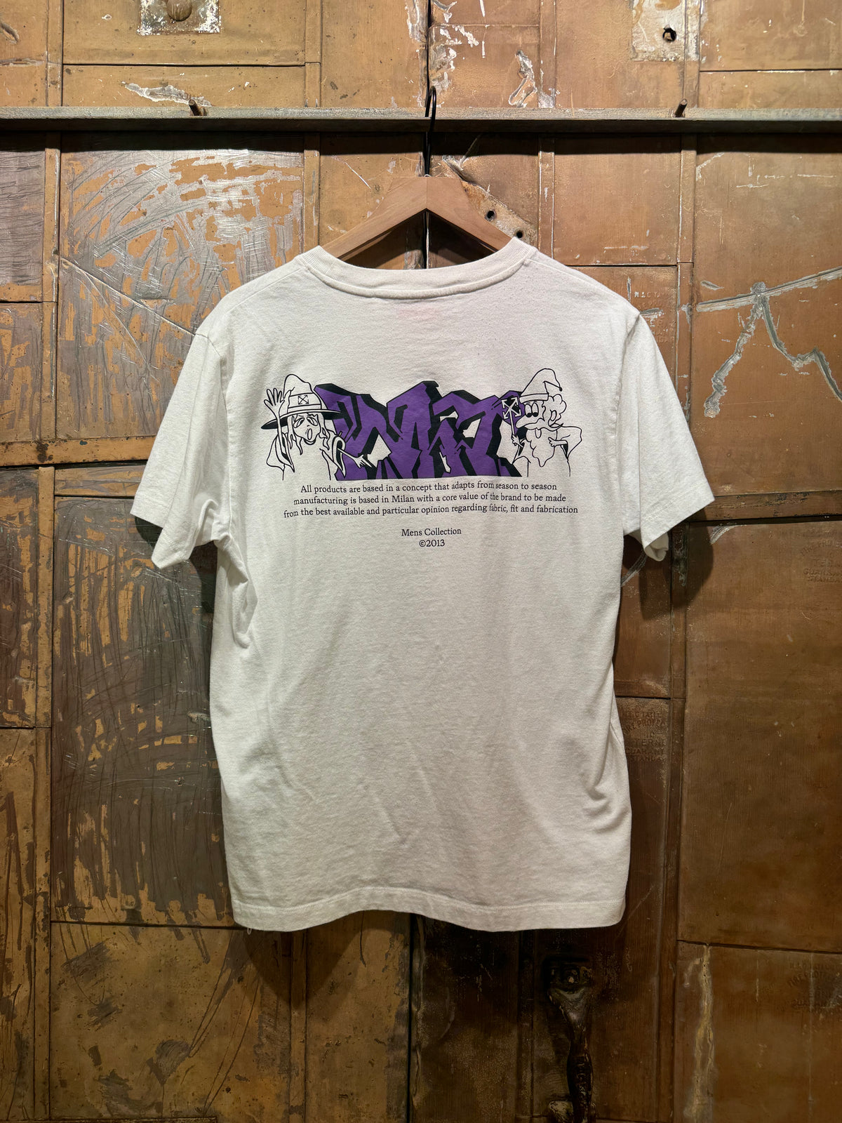 Wizard Graffiti Off-White Tee - Used