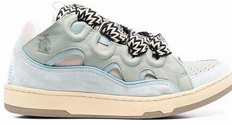 Lanvin Light Blue Curb Sneakers