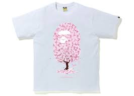 BAPE Sakura Tree Tee White