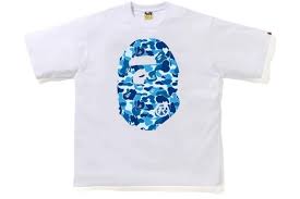 BAPE ABC Camo Big Ape Head Relaxed Tee White/Blue