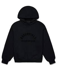 Fear of God Essentials Arch Logo Hoodie Jet Black - (Pre-Owned)