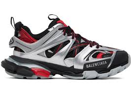 Balenciaga Track Black Red White Silver