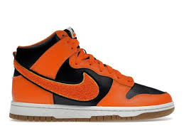 Nike Dunk High Retro Chenille Swoosh Safety Orange - Used