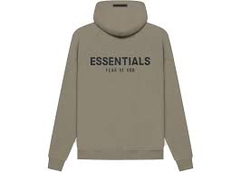 Fear of God Essentials Pull-Over Hoodie (SS21) Taupe