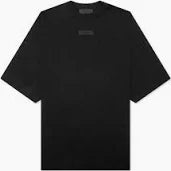 Essentials Crewneck Jet Black Tee
