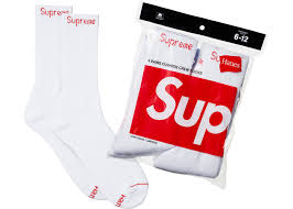 White Supreme Socks by Hanes (4 Pack)