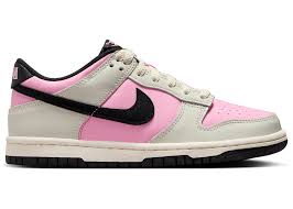 Nike Dunk Low Pink Rise Light Orewood Brown Pale Ivory Black (GS)