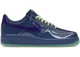 Nike Air Force 1 Low Patent Leather Mystic Navy Grape Ice