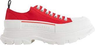 Alexander McQueen Tread Slick Lace Up 'Lust Red - Used