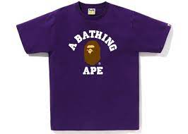 BAPE College Tee (SS23) Purple