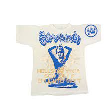 Hellstar Studios Yoga Short Sleeve Tee Shirt White/Blue