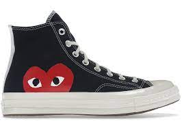 Comme De Garcos Converse Black High Top