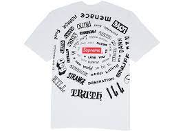 Supreme Spiral Tee White - Used