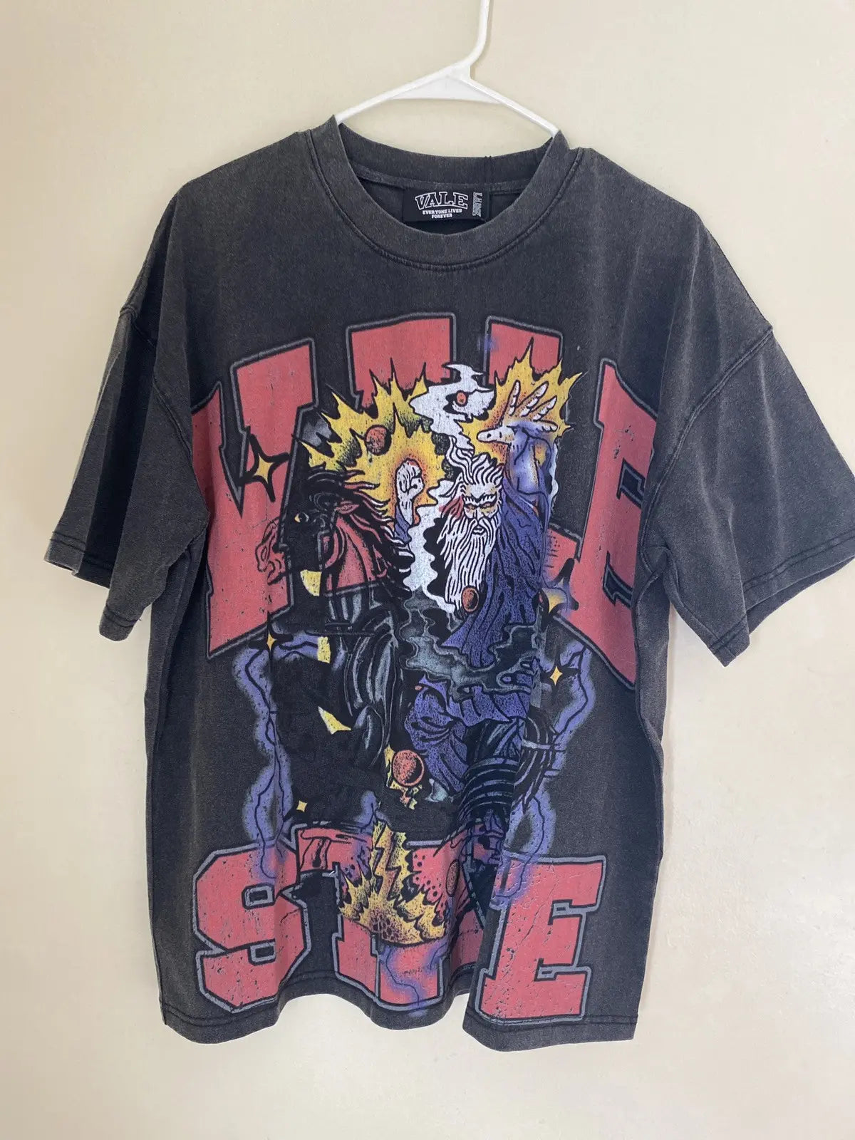Vale State Wizard Washed Black Tee