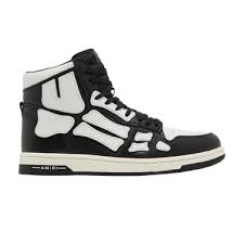AMIRI Skel Top Hi Black White - Used