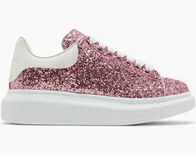 Alexander McQueen Oversized Pink Glitter White - used