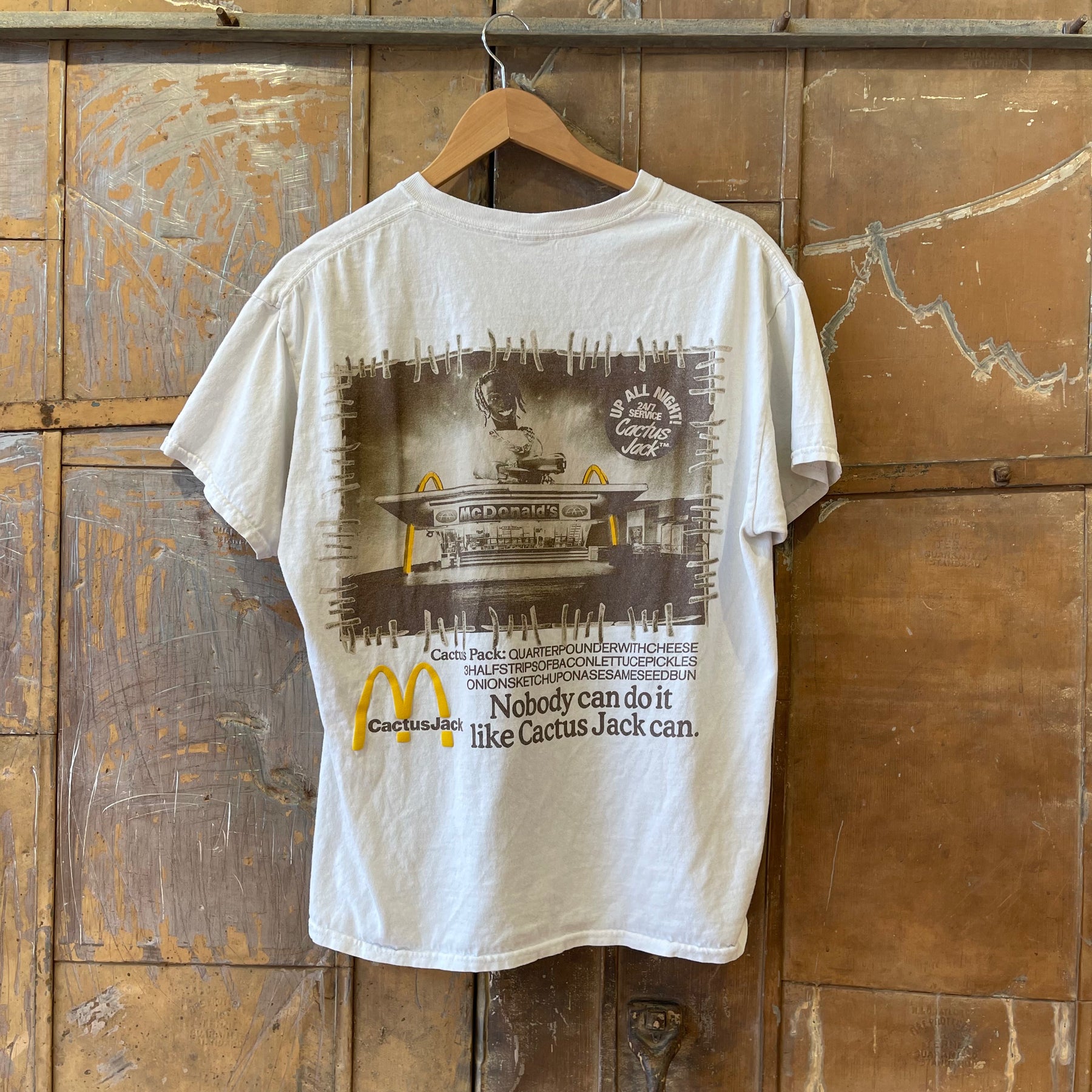 White McDonalds Cactus Jack Tee