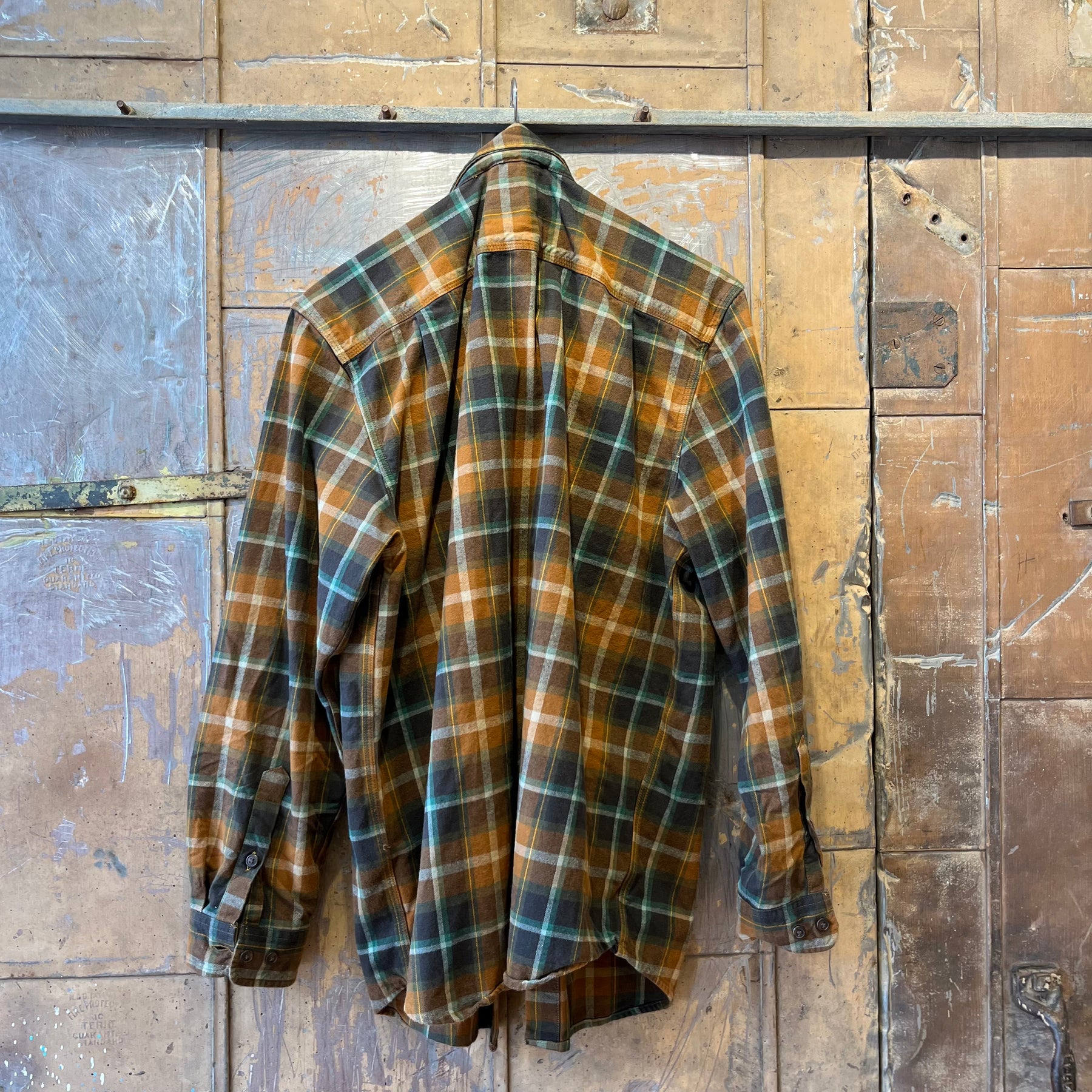 Orange/ Green Carhart Flannel