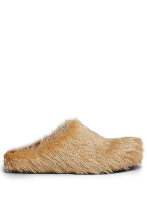 Marni Fussbet Sabot calf-hair slippers - Used