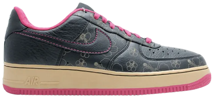 Nike Air Force 1 Low Black Floral Pink - Used