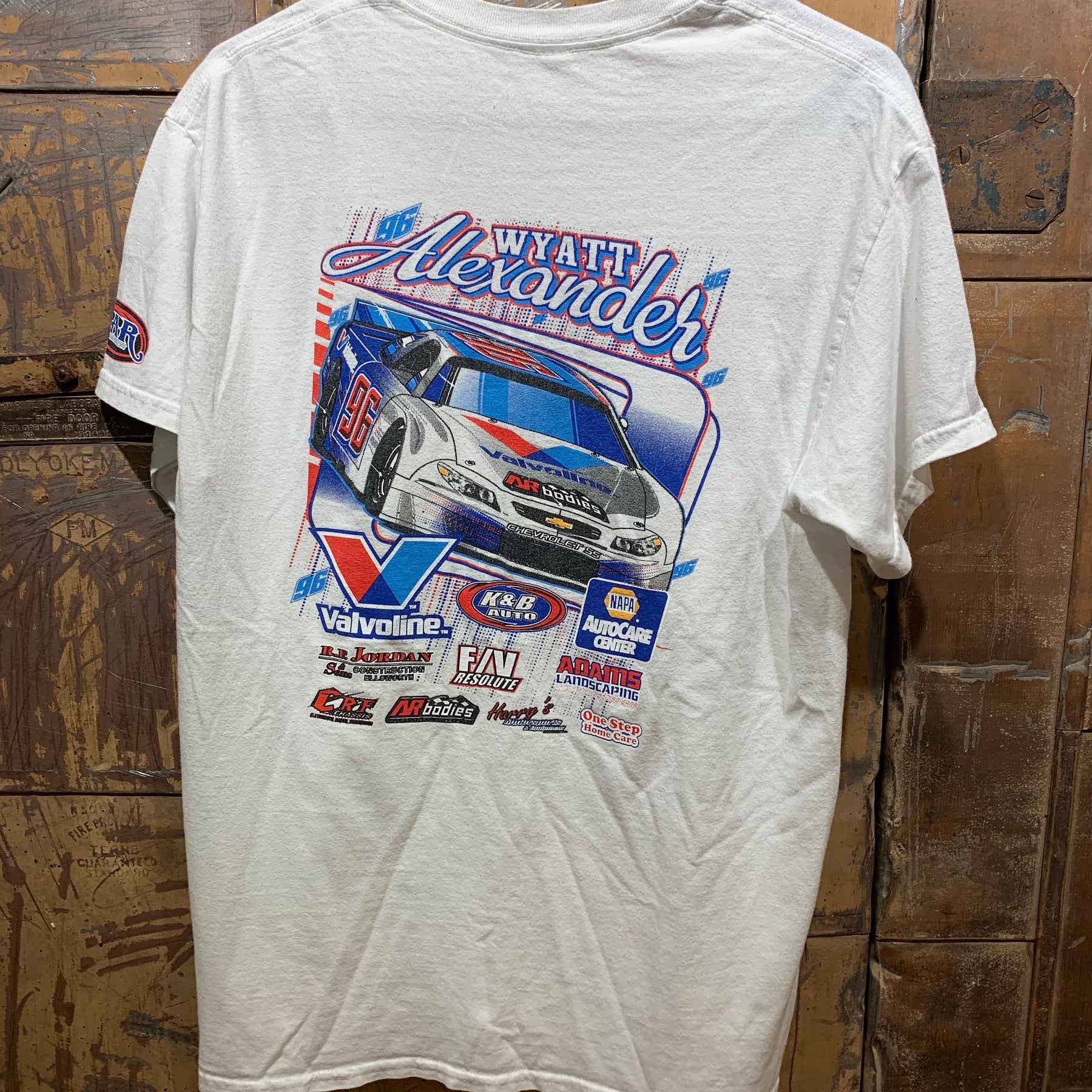 Wyatt Alexander Valvoline White Tee