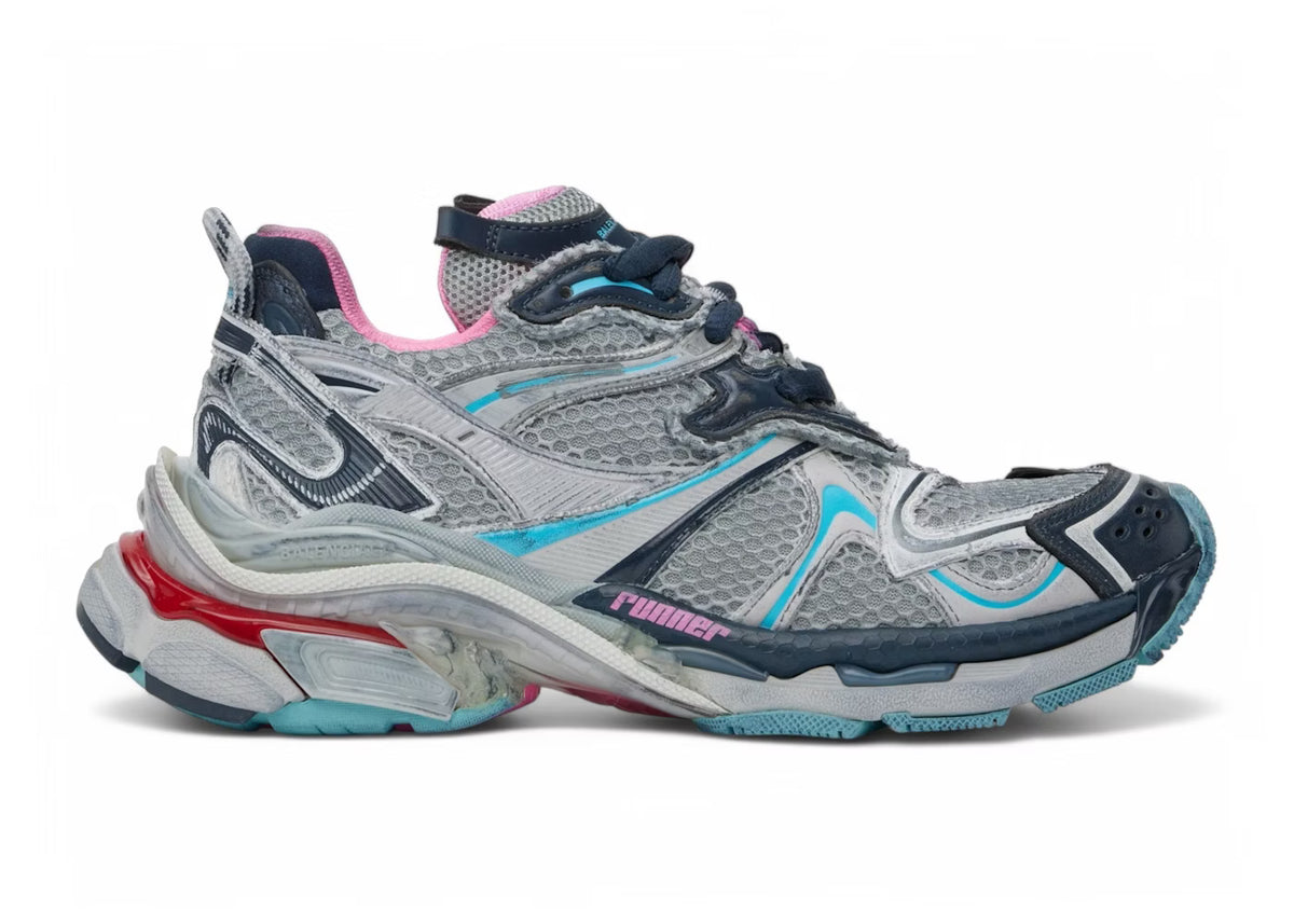 Balenciaga Runner 2.0 Grey Blue Pink Red - Used