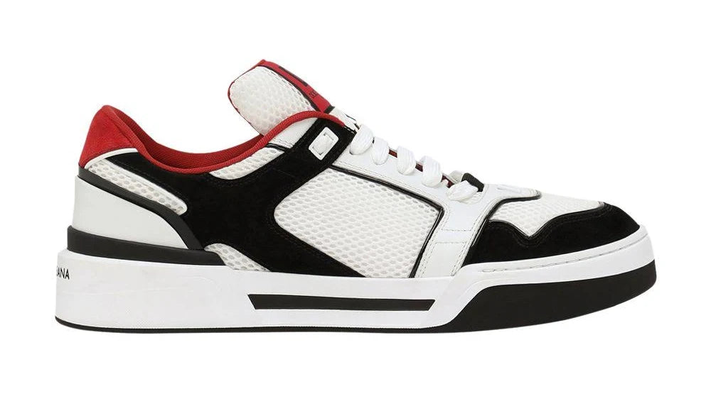 Dolce & Gabbana New Roma Low Black White Red- Used