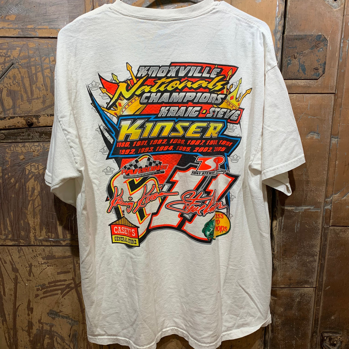 Steve Kraig Kinser Racer White Tee