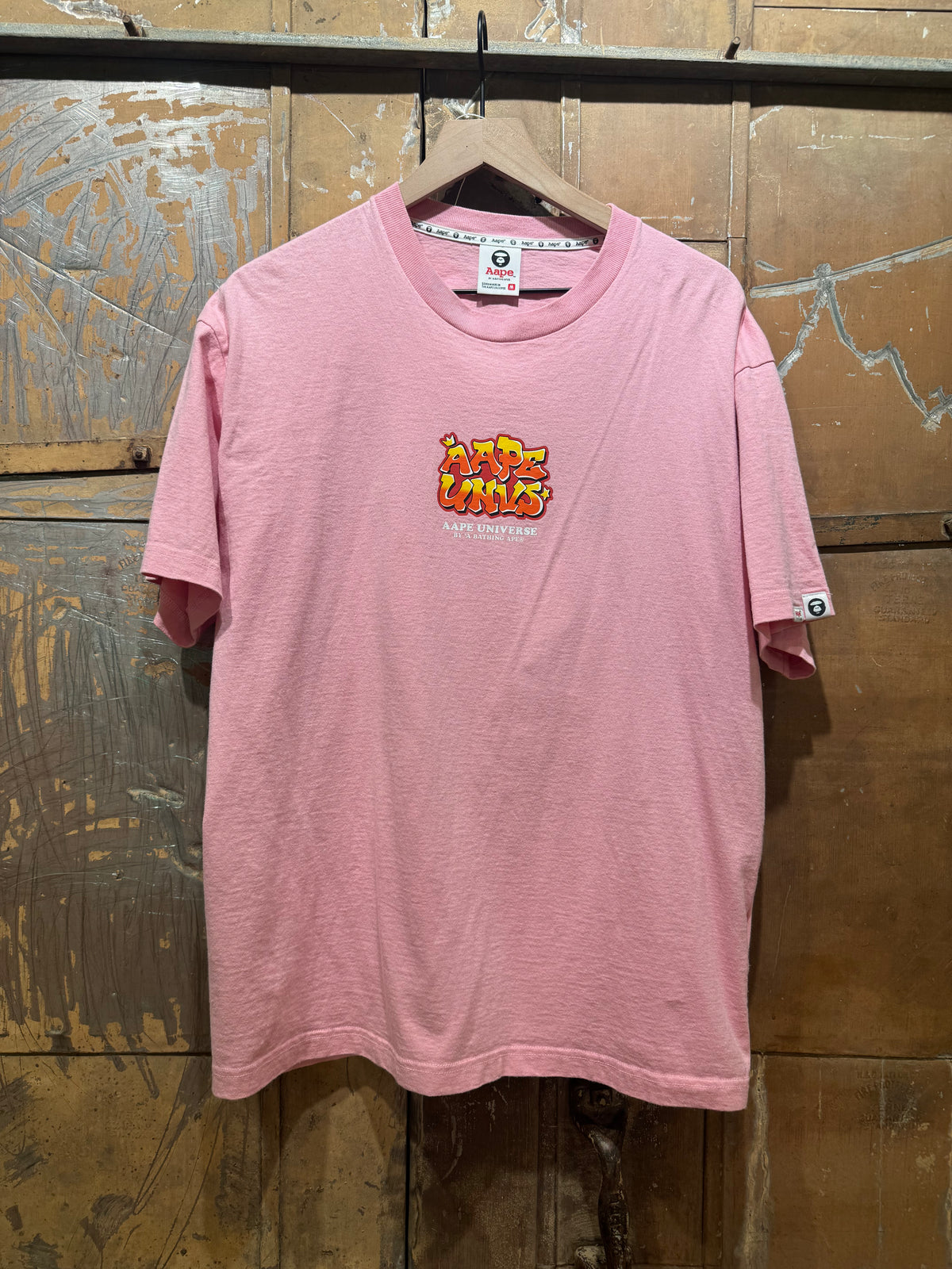 Pink AAPE UNVS Bathing Ape Tee - Used