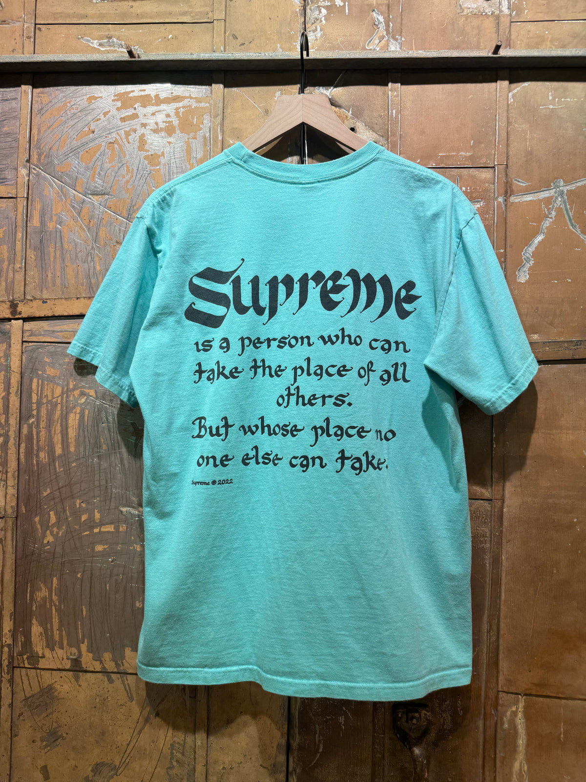 Supreme Person Tee Teal - Used