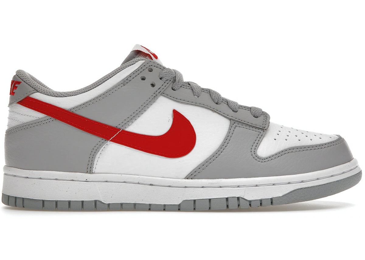 Nike Dunk Low White Wolf Grey University Red - Used