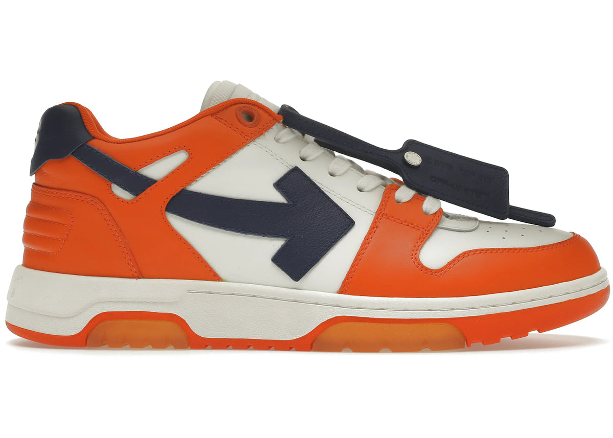 OFF-WHITE Out Of Office OOO Low Tops White Orange Blue - Used