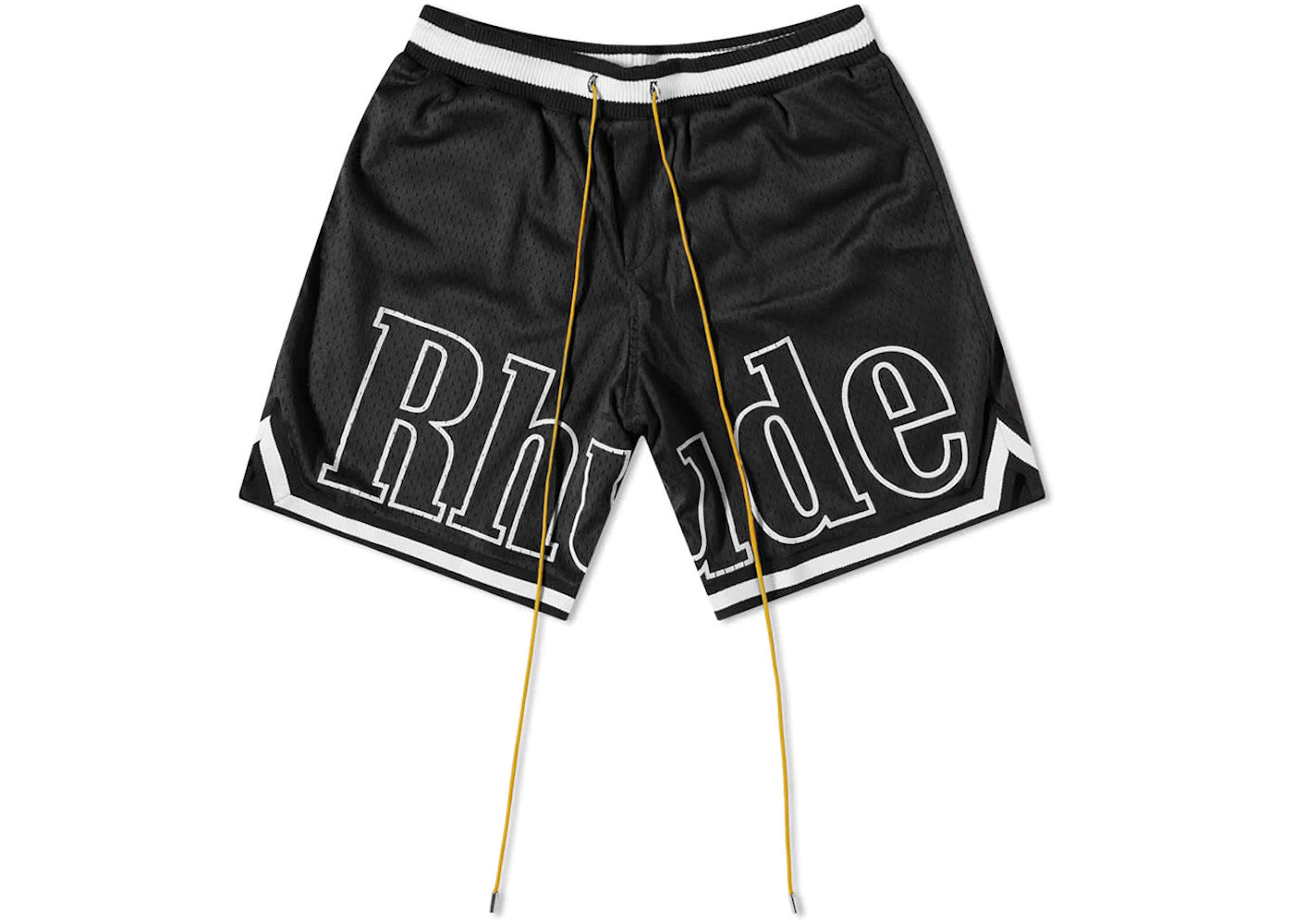 Rhude Court Logo Shorts Black/White