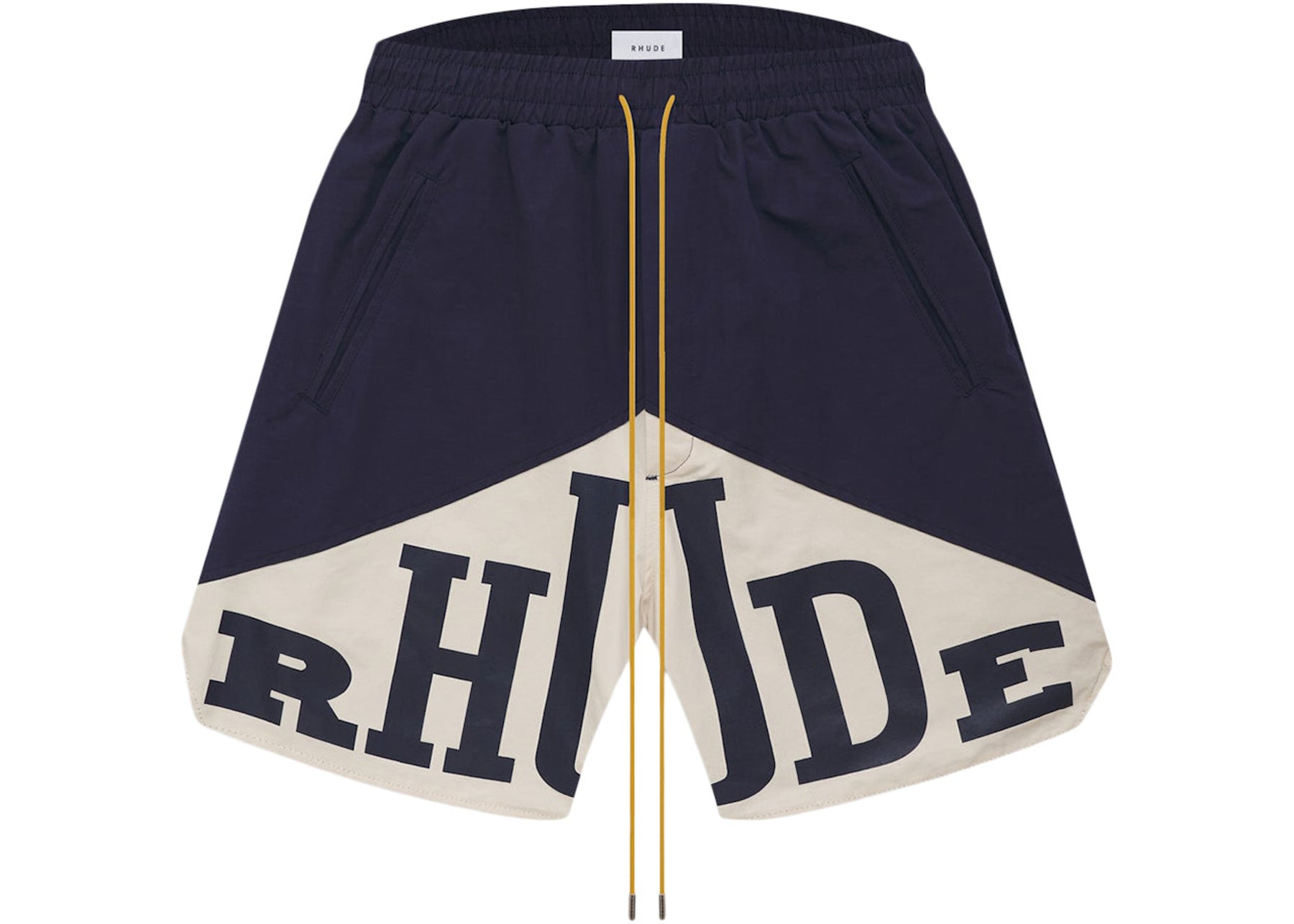 Rhude Cupro Yachting Shorts Navy/White