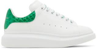 Alexander Mcqueen Oversized Sneaker Kids 'Chrome Green Crocodile' - Used