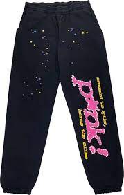 Sp5der P*NK Sweatpants Black (Used)