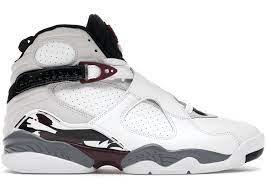 Jordan 8 Retro White Burgundy (Women's) - Used