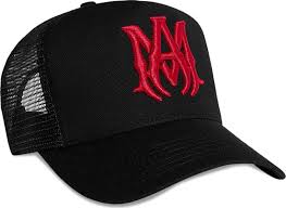 Amiri MA Trucker Hat Black/Red