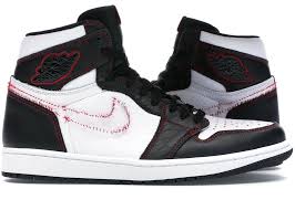 Jordan 1 Retro High Defiant White Black Gym Red - Used