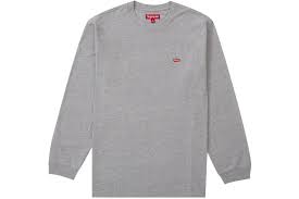 Supreme Small Box L/S Tee (SS24) Heather Grey (Pre-Owned)