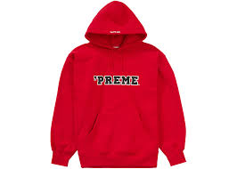 Supreme Preme Hooded Sweatshirt Red