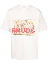 Rhude Monaco With God's Help Cream Tee (Pre-Owned)