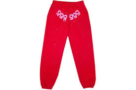 Sp5der Worldwide Red Angel Number 555 Sweatpants Red