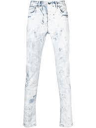 Purple Brand Cracked White Over Light skinny jeans (Pre-Owned)