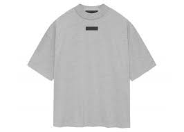 God Essentials Core Collection Crewneck T-Shirt Light Heather Grey