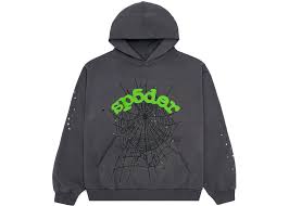 Sp5der Wait Web Hoodie Slate Grey - (Pre-Owned)