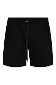 AMIRI Logo Patch Drawstring Shorts Black