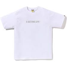 BAPE Honeycomb Camo Bape Busy Works Tee White Grey